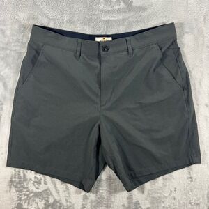 MARINE LAYER Mens Hybrid Shorts Size 30 7" Inseam Charcoal Grey Tech Fabric